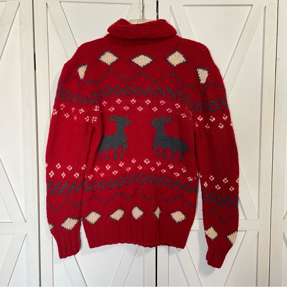 Abercrombie and Fitch Pullover Warm‎ Wool Sweater Size L/M Cabin Ski Cozy - Picture 8 of 11